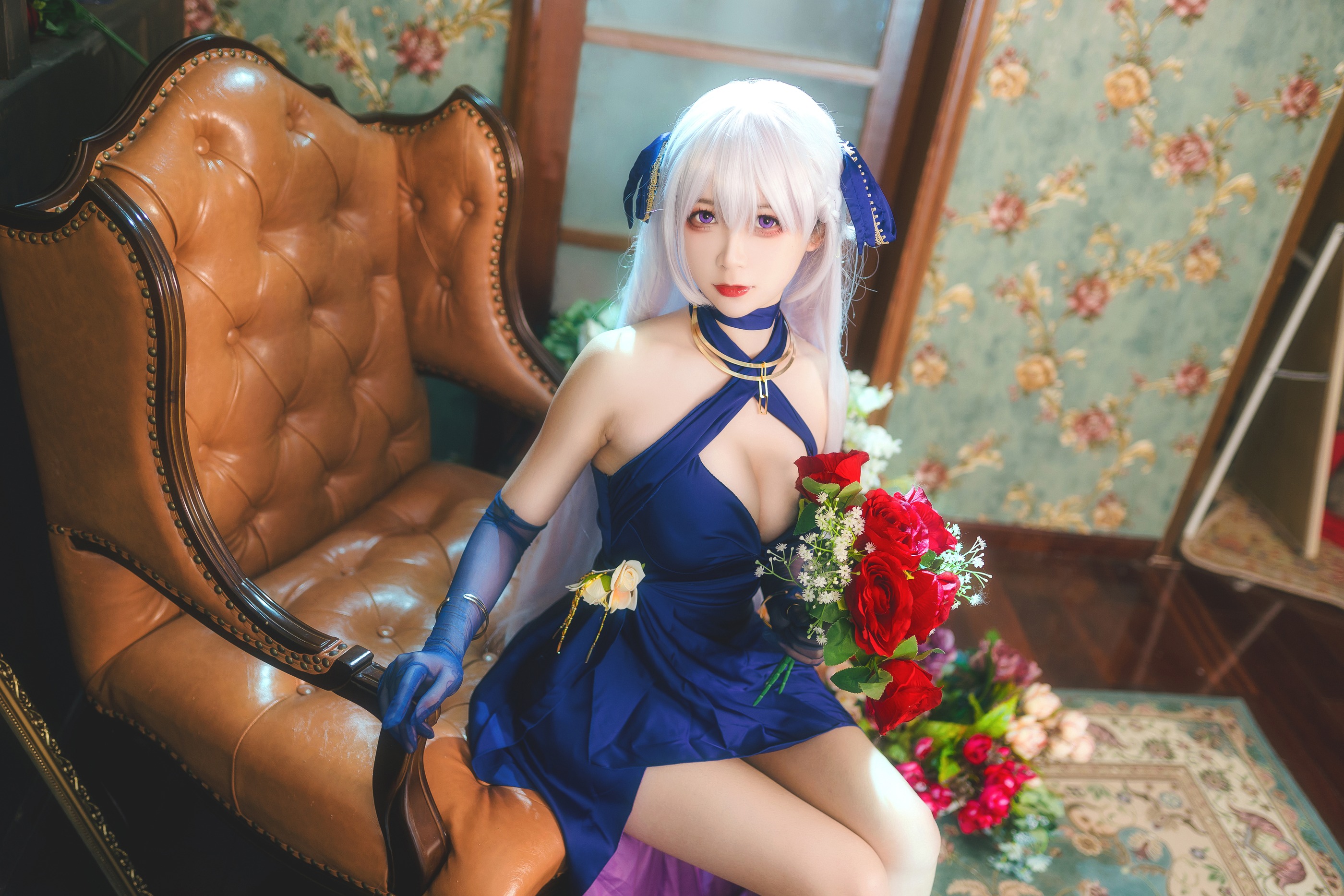 图片[1]-樱落酱w – NO.001 贝法礼服 [12P225M]-XikXak